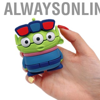 Alwaysonline Cartoon Earbuds Case Silicone Cute 3 Eyed Monster Shape    Cover