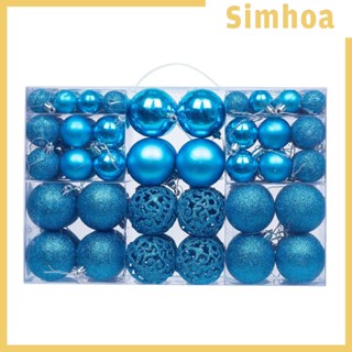 [SIMHOA] จี้ลูกบอล กันแตก สําหรับแขวนตกแต่งคริสต์มาส 100 ชิ้น