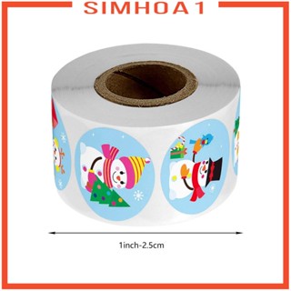 [Simhoa1] สติกเกอร์ฉลาก ลายสโนว์แมน 8 แบบ สําหรับติดตกแต่งปาร์ตี้คริสต์มาส 500 ชิ้น