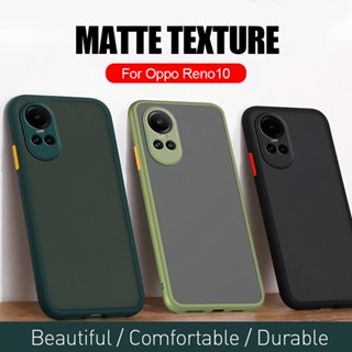 เคสโทรศัพท์มือถือแบบใส ผิวด้าน กันรอยเลนส์กล้อง สําหรับ Oppo Reno10 Pro+ Reno10 Reno10Pro 5G Reno10 Pro Plus