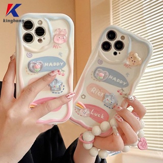 เคสโทรศัพท์มือถือ แบบนิ่ม ลายตุ๊กตาหมี 3D ขอบโค้ง มีสายคล้อง สําหรับ Infinix Hot 20i 30i 8 9 20 12 30 10 11 Play 8 Lite 9 PRO 11 Plus 10 Lite DIY