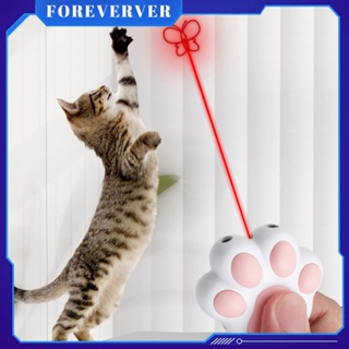 สัตว์เลี้ยงแมวของเล่นมัลติฟังก์ชั่ USB แบบชาร์จไฟได้ Red Dot Laser Light Interactive แมวตลก Laser Sight Pointer Cat Teaser ปรับปรุงของเล่น IQ fore