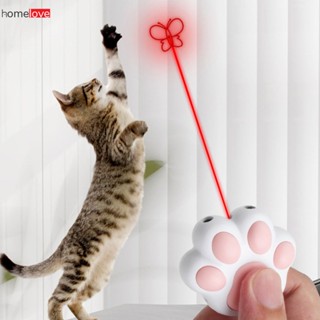 ของเล่นแมวสัตว์เลี้ยงมัลติฟังก์ชั่นแบบชาร์จไฟได้ Red Dot Laser Light Interactive แมวตลก Laser Sight Pointer Cat Teaser ปรับปรุง Iq ของเล่น homelove