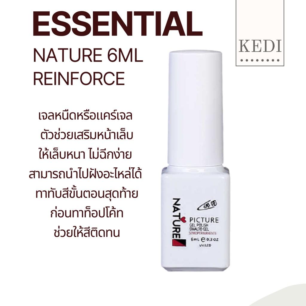 Nature Base coat Matte top coat Reinforce ขนาด 6ml เบสเจล ท๊อปด้าน เจลหนืด