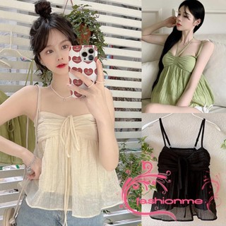 Fashionme- เสื้อครอปท็อป แฟชั่นฤดูร้อน สําหรับผู้หญิง