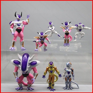 Ys โมเดลฟิกเกอร์ Dragon Ball Frieza Frieza สีทอง ของเล่นสําหรับเด็ก ตกแต่งบ้าน ของขวัญ 8 ชิ้น