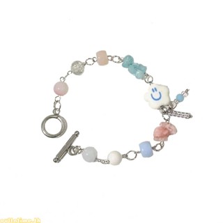 Time Cloud Charm เครื่องประดับ สร้อยข้อมือ กําไลข้อมือ แฮนด์เมด แฟชั่นสําหรับผู้หญิง Y2K