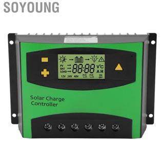 Soyoung Solar Panel Regulator Charge Controller Safe Charging LCD Display for Home