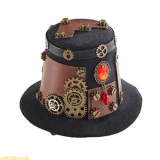 Time Steampunk หมวกไอน้ํา สไตล์พังก์ สําหรับปาร์ตี้ฮาโลวีน