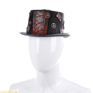 Time Steampunk หมวกแก๊ป สไตล์โกธิค พร้อมเกียร์โลหะ สําหรับตกแต่งปาร์ตี้ฮาโลวีน