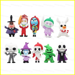 Yyds พวงกุญแจตุ๊กตา The Nightmare Before Christmas Action Figure Jack Sally DIY ของเล่นสําหรับเด็ก ของขวัญฮาโลวีน 10 ชิ้น