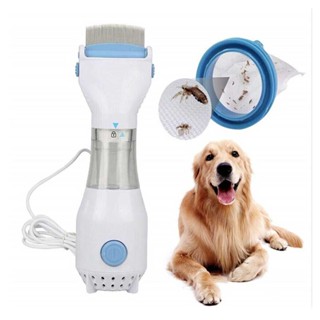 Pet Electric Flea Comb Sikat Kutu Kucing Cat Puppies Fleas Treatment Safe Pets Kill Vacuum Kutu Orang FREE 2 PCS Filter