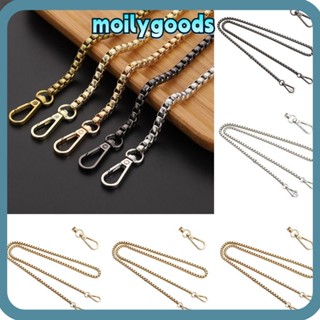 Moilyhd สายโซ่โลหะ 40 60 90 ซม. แบบเปลี่ยน สําหรับกระเป๋าสะพายไหล่ DIY