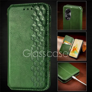 เคสโทรศัพท์มือถือหนัง ฝาพับ กันกระแทก พร้อมช่องใส่บัตร ขาตั้งวาง สําหรับ Oppo A58 A78 2023 A38 A58 A78 A98 A 38 A 58 A 78 4G 5G