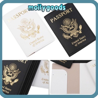 Moilyhd กระเป๋าใส่หนังสือเดินทาง ใส่บัตร หนัง PU สวยหรู