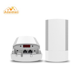 เราเตอร์ไร้สาย 900Mbps CPE 5.8G AP Wifi CPE เป็น 2KM ปลั๊ก EU สีขาว 1 ชุด