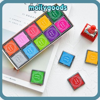 Moilyhd แสตมป์ยาง ลายฉลุลายนิ้วมือ 20 สี สําหรับตกแต่งสมุดภาพ การ์ด