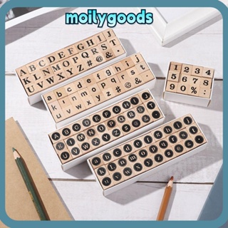 Moilyhd แสตมป์ยาง ลายตัวอักษร สไตล์เรโทร สําหรับตกแต่งสมุดภาพ การ์ด DIY