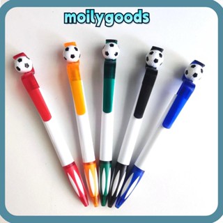 Moilyhd ปากกาลูกลื่น หลากสี, ปากกาลูกลื่น ทรงฟุตบอล สีดํา สีแดง, ผู้ที่ชื่นชอบกีฬา สีเขียว สีฟ้า พลาสติก กีฬา ออกแบบสํานักงาน