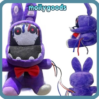 Moilyhd ตุ๊กตากระต่าย ยัดไส้ ของเล่น, ตุ๊กตาการ์ตูนสัตว์ สีเหลือง สร้างสรรค์ นุ่ม PP ผ้าฝ้าย สีม่วง ตุ๊กตาสําหรับเด็ก