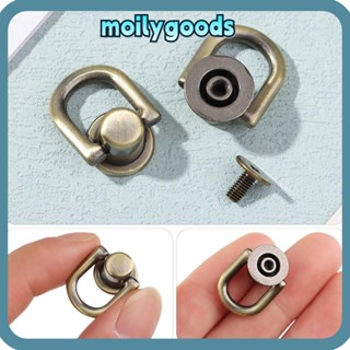 Moilyhd กระดุมโลหะ DIY สําหรับติดกระเป๋าหนัง กระเป๋าเดินทาง