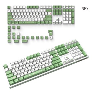 Nex ปุ่มกดคีย์บอร์ด 129 คีย์ OEM PBT แบบหนา สําหรับคีย์บอร์ด 61 87 104 108