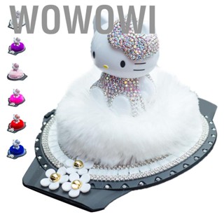 Wowowi Car  Decoration Figurine Rhinestone Dashboard  Interior Ornament