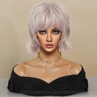 [0727]YWQJ-JF Cross-Border New Amazon Wig Womens Short Hair Neutral Full Top Pullover Chemical Fiber Hair Full-Head Wig Short Hair TKMD