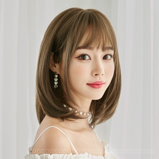 [0727]YWQJ-JF New Fashion Wig Female Hair Shoulder-Length Bangs Long Hair Air Bangs Chemical Fiber Headgear 91PP