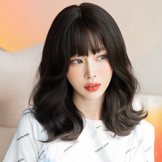 [0727]YWQJ-JF Wig Womens Long Hair Intellectual Womens Full Top Curly Hair Head Cover Full-Head Wig Style Elegant Shawl Natural Curly Hair IR78