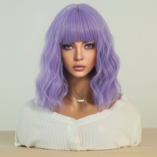 [0727]YWQJ-JF European and American New Wig Womens Short Curly Hair Simulation Hair Full Top Full-Head Wig Internet Celebrity Color Wig Micro Volume Full-Head Wig LY9S