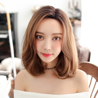 [0727]YWQJ-JF Foreign Trade Wig Womens Short Hair Fluffy Natural Inner Buckle Shawl Curly Hair Full Top Wig Sheath Medium Points without Bangs EM5P