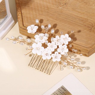 [0721]YWSY-XNTS Cross-Border Hot Selling European and American Bride Headdress Handmade Hair Comb Polymer Clay Flower Hair Comb Hair Accessories Wedding Updo Hair Accessories D4YN