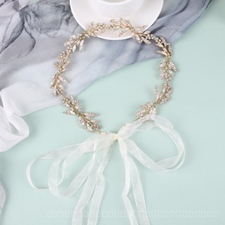 [0721]YWSY-XNTS Cross-Border French Pearl Hair Band Headdress Fairy Mori Super Fairy Ribbon Hair Accessories Female Hair Band Hot CZDS