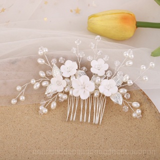 [0721]YWSY-XNTS New Updo Comb Ornament European and American Bride White Crystal Headwear Bridal Rhinestone Accessories V4QS