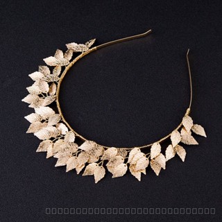 [0721]YWSY-XNTS Korean Style Hot Gold Alloy Leaves Bridal Hair Band Wedding Hair Accessories Photographic Studio Modelling Accessories Wedding Decoration GPB6