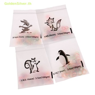 Goldensilver ยางรัดจัดฟัน แบบยืดหยุ่น สีทอง 100 ชิ้น