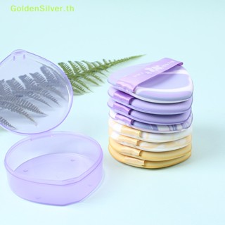 Goldensilver พัฟฟองน้ํา ทรงสามเหลี่ยม ใช้ซ้ําได้ สําหรับแต่งหน้า 2 ชิ้น