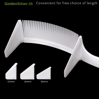 Goldensilver หวีปัตตาเลี่ยนตัดผม ทรงโค้ง สีเงิน สําหรับผู้ชาย 1 ชิ้น