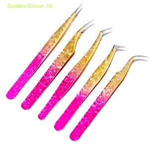 Goldensilver แหนบต่อขนตา สเตนเลส ป้องกันไฟฟ้าสถิตย์ 1 ชิ้น