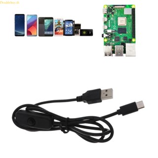 (ลดราคาสูง) Doublebuy สายชาร์จ USB A เป็น USB C USB Type C พร้อมสวิตช์เปิดปิด สําหรับ Raspb