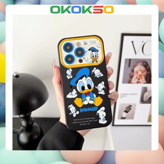 [Okso] ใหม่ เคสโทรศัพท์มือถือแบบนิ่ม กันกระแทก ลายการ์ตูนโดนัลด์ดั๊ก สําหรับ OPPO Reno9 Reno8 Reno7pro reno6 5