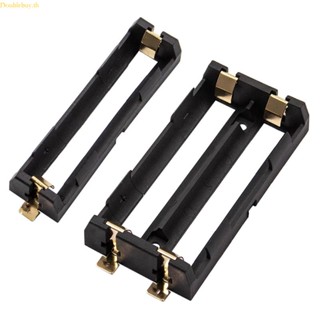 (ลดราคาสูง) Doublebuy กล่องแบตเตอรี่ 18650 สีดํา สําหรับกล่องเก็บแบตเตอรี่ DIY