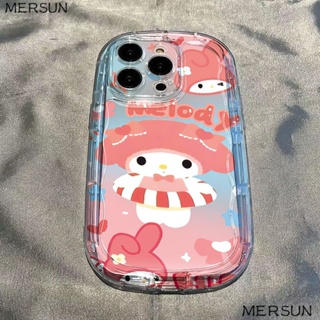 เคสโทรศัพท์มือถือแบบนิ่ม ใส กันกระแทก ลายเมโลดี้ว่ายน้ํา สําหรับ Iphone 14 13promax 12 11 7 8p Xs Xr NBXS