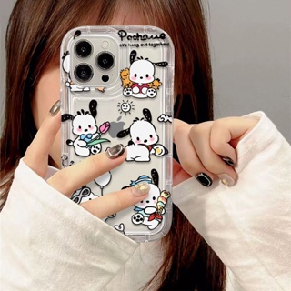 เคสโทรศัพท์มือถือ ซิลิโคนนุ่ม ใส ลายสุนัขพีชน่ารัก สําหรับ Iphone 14Pro 13 12 11 xr 7 8p xsmax JYPV