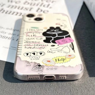 เคสโทรศัพท์มือถือใส แบบนิ่ม ลายกระต่าย กันกระแทก สําหรับ Apple Iphone 14promax xr x 11 12 xsmax 13 YSEB