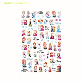 Goldensilver สติกเกอร์ ลายการ์ตูนสโนว์ไวท์ ซิมป์สัน สําหรับตกแต่งเล็บ