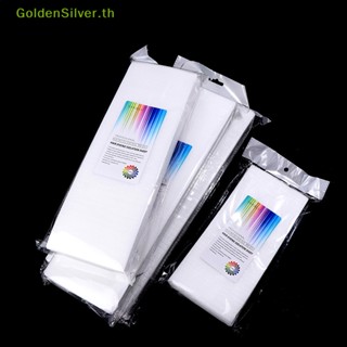 Goldensilver แผ่นกระดาษไฮไลท์ย้อมสีผม ใช้ซ้ําได้ 50 ชิ้น