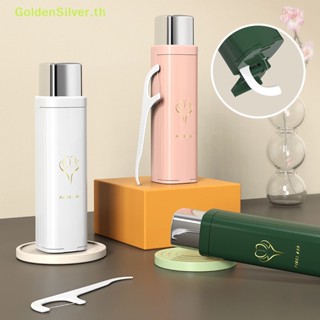 Goldensilver กล่องเก็บไหมขัดฟันอัตโนมัติ แบบพกพา พร้อมไหมขัดฟัน 6 ชิ้น