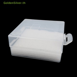 Goldensilver กล่องเก็บดอกสว่าน 100 หลุม สีเงิน สําหรับตกแต่งเล็บ TH